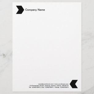 Papel Timbrado Chevron - Preto