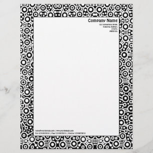 Papel Timbrado Circuito ET - Preto e Branco