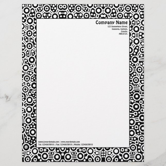 Papel Timbrado Circuito ET - Preto e Branco (Frente)
