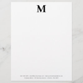 Papel Timbrado Classe Monograma Inicial