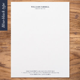 Papel Timbrado Classic Professional Tradicional Blue-Black