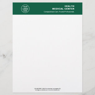 Papel Timbrado Clínica Médica de Saúde Green Profissional
