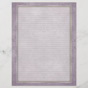 Papel Timbrado com Linhas Opcionais e Moldura Enve