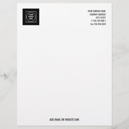 Papel timbrado com logotipo de negócios promociona