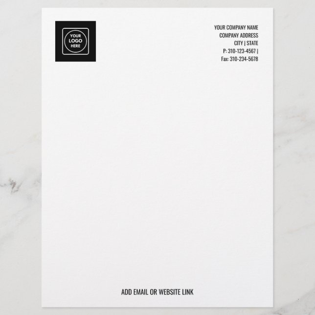 Papel timbrado com logotipo de negócios promociona (Frente)