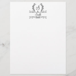 Papel Timbrado com Nome da Família Monogramado