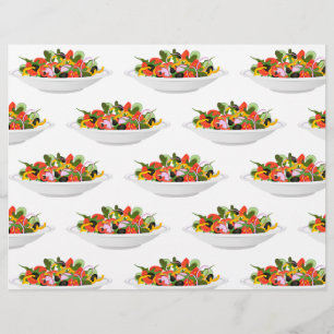 Papel Timbrado Coma mais plantas com cartazes de motivação de sal