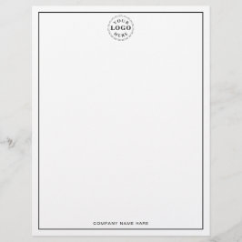 Papel Timbrado Company Name Logo Professional Business Letterhead