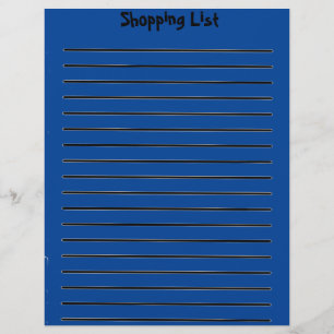 Papel Timbrado Comprando Lista de Letterhead Azul