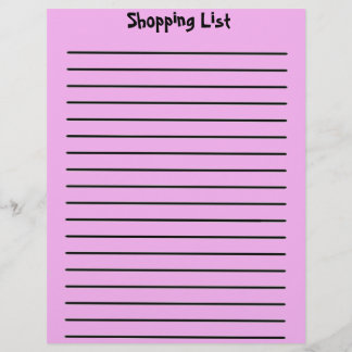 Papel Timbrado Comprando Lista Letterhead Rosa