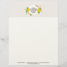 Papel Timbrado Conjunto de negócios Salão de beleza Floral mínimo