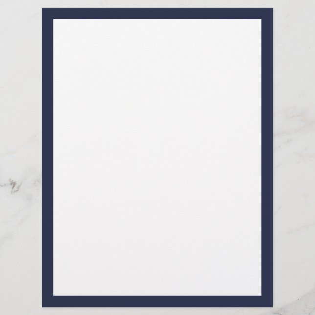 Papel Timbrado Cor Personalizada em Branco (Frente)