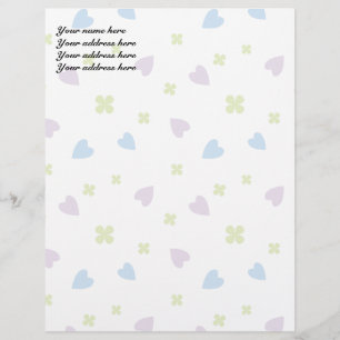 Papel Timbrado Corações de São Valentim