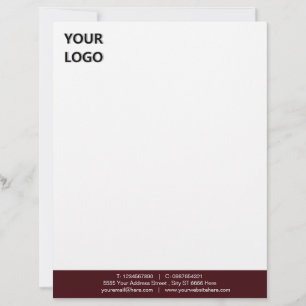 Papel Timbrado Cores Design do logotipo da sua empresa Logotipo d