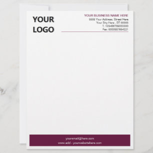 Papel Timbrado Cores modernas Letterhead comercial com logotipo