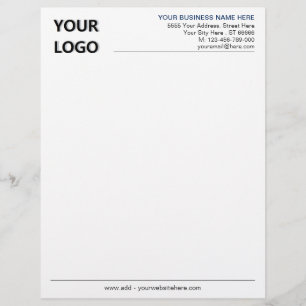 Papel Timbrado Cores personalizadas Fontes Letterhead Seu Design