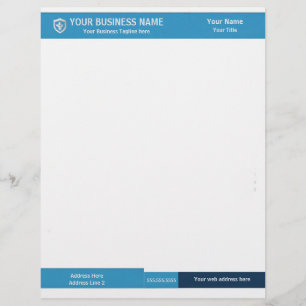 Papel Timbrado Corporação de Banner preto e branco