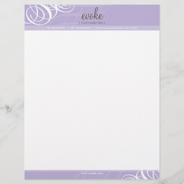 Papel Timbrado CORPORATE LETTERHEAD: designer vogue 1 (Frente)