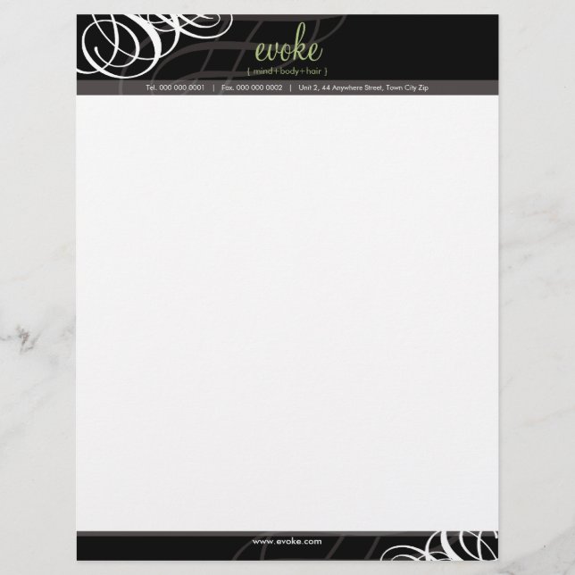 Papel Timbrado CORPORATE LETTERHEAD :: designer vogue 17 (Frente)