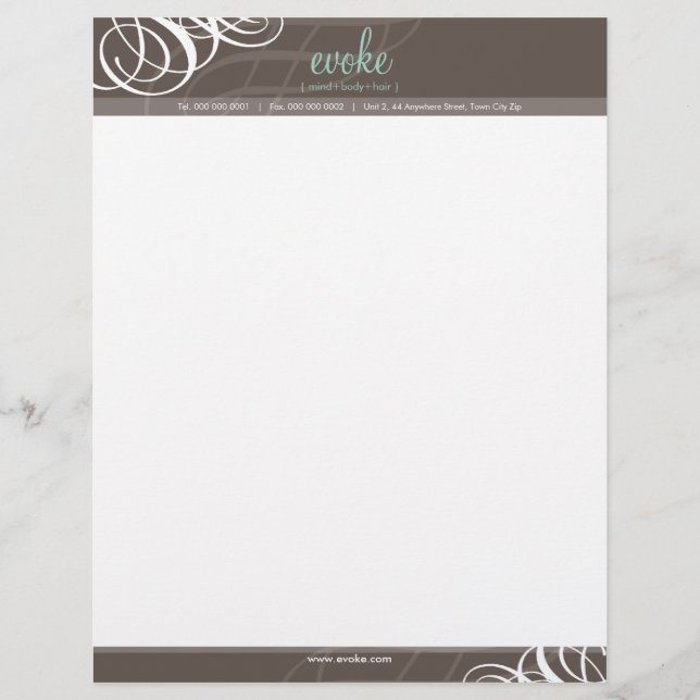 Papel Timbrado CORPORATE LETTERHEAD: designer vogue 4 (Frente)