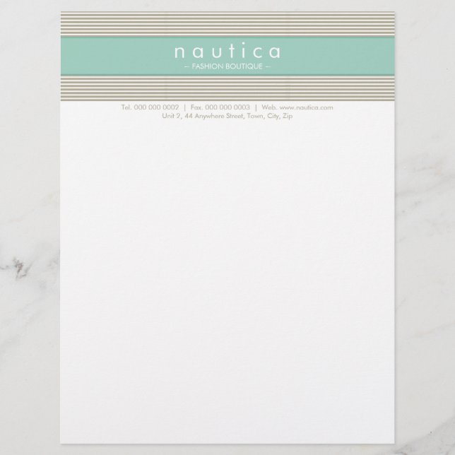 Papel Timbrado CORPORATE LETTERHEAD: l striped 24 (Frente)