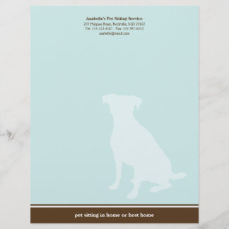 Papel Timbrado Costume de assento do serviço do animal de