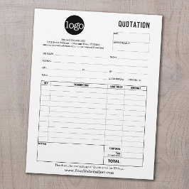 Papel Timbrado Cotação de Negócios de Formulário, NFF ou Recebime