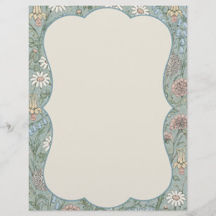 Papel Timbrado Cottagecore Flor de Campo Vintage 
