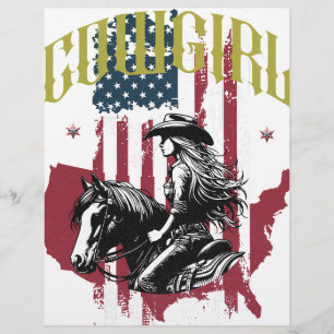 PAPEL TIMBRADO COWGIRL EUA