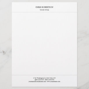 Papel Timbrado Creative Simple Minimalist Modern Professional