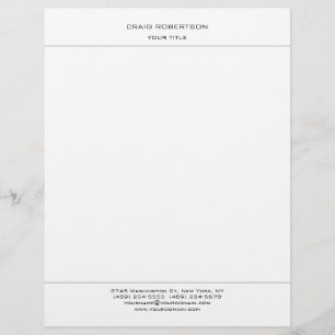 Papel Timbrado Criativo - Simple Minimalist Modern Professional