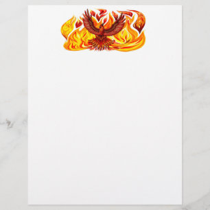 Papel Timbrado Criatura mitológica fênix