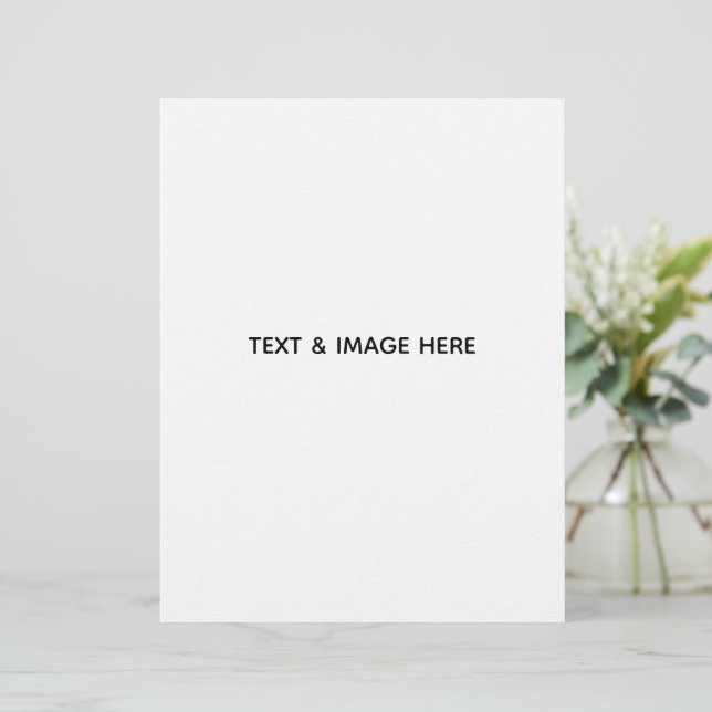 Papel Timbrado Crie o seu próprio branco (Em pé/Frente)