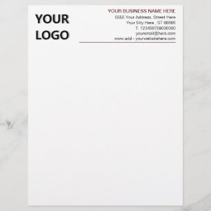 Papel Timbrado Crie o seu próprio exemplo de Business Letterhead