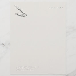 Papel Timbrado Crow-quilled page- Regency Correspondence