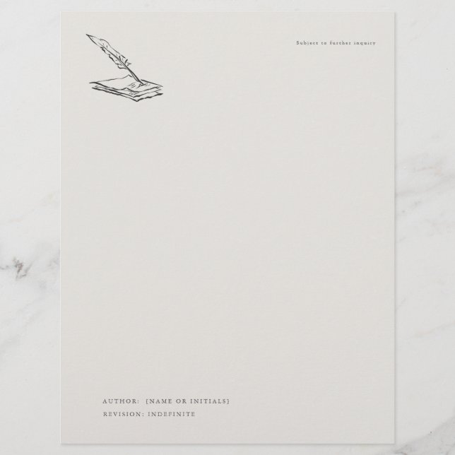 Papel Timbrado Crow-quilled page- Regency Correspondence (Frente)