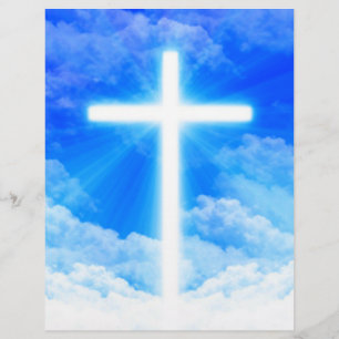 Papel Timbrado Cruz de Cristo de Jesus Personalizável Cristão