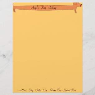 PAPEL TIMBRADO CUIDADOS DIÁRIOS DE CÃES SENTADOS ESTAÇÕES DE CART