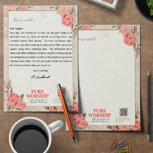 Papel Timbrado Culto puro JW 2025 Carta da Convenção