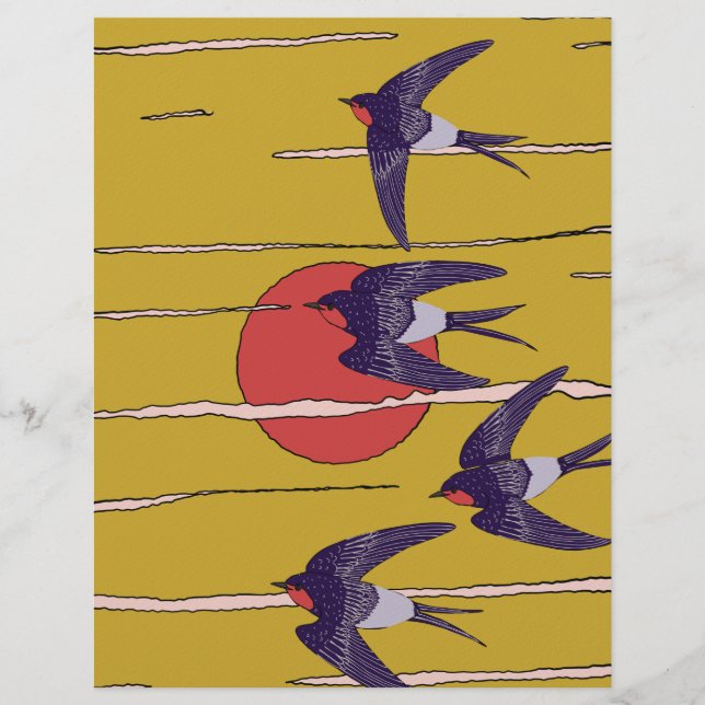Papel Timbrado Dança das Andorinhas (Frente)