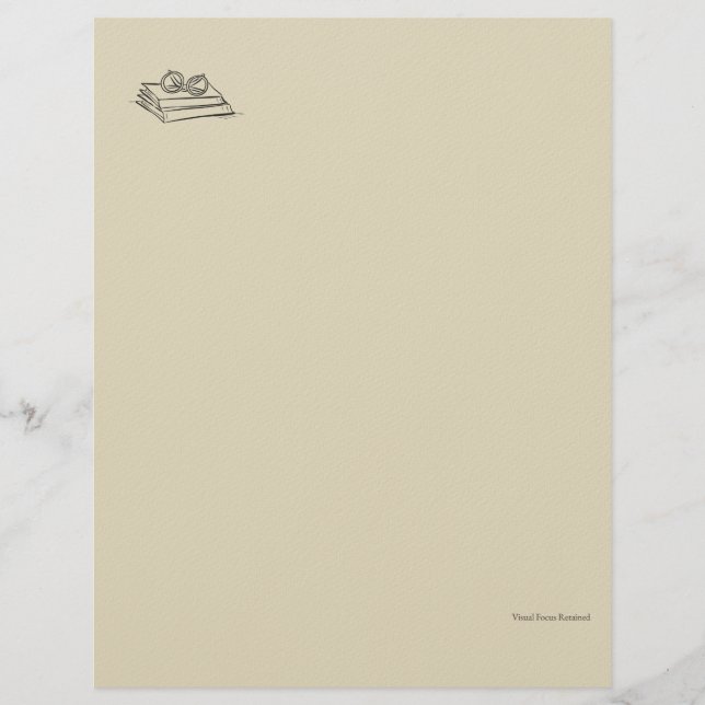 Papel Timbrado Dark Academia – Arte de Livros Antigos | Presente  (Frente)