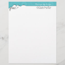 Papel Timbrado Darla [azul spa] Letterhead