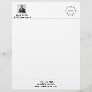 Papel timbrado de agente imobiliário
