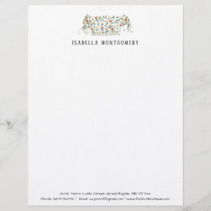 Papel Timbrado de Design de Moda em Aquarela Perso