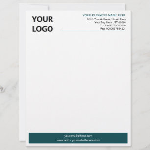 Papel Timbrado de Escritório de Negócios com Códig