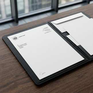 Papel Timbrado de Escritório Minimalista Moderno