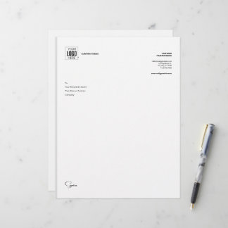 Papel Timbrado de Escritório Minimalista Moderno
