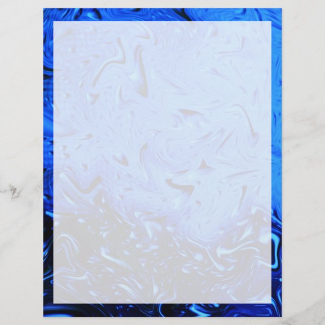 Papel timbrado de Gotículas de chuva por Shirley T (Frente)