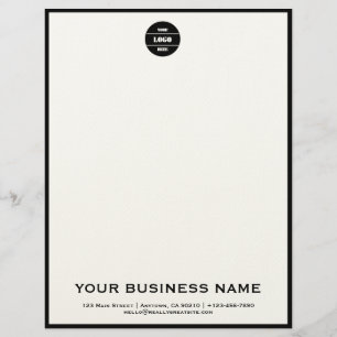 Papel Timbrado de Logotipo de Empresa Moderno Pers