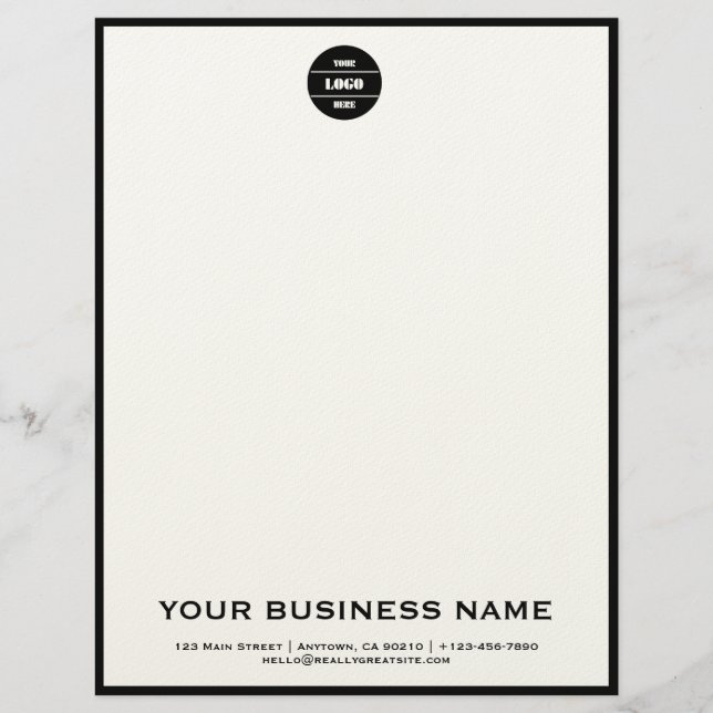 Papel Timbrado de Logotipo de Empresa Moderno Pers (Frente)